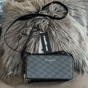 Karl Lagerfield logo print crossbody